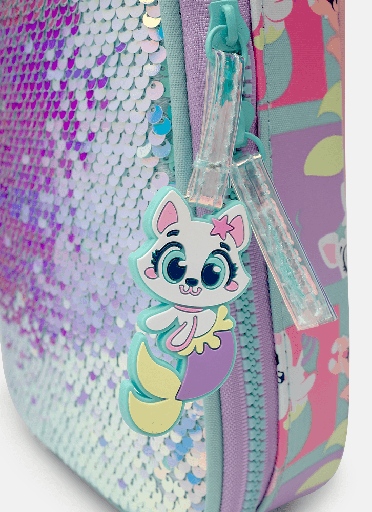 Estojo Grande Paetê Pet Sereia