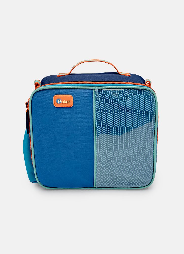 Lancheira Térmica Azul Color Block